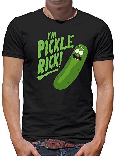 TShirt-People I`m Pickle Rick T-Shirt Herren M Schwarz