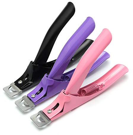 MWOOT 3 Pièces Ongle Acrylique False Nail Clipper,Faux Coupe-ongles en Acier Inoxydable Nail Tips Cutter Trimmer Manicure Pedicure Tools pour Ongle Acrylique en Gel Artificiel