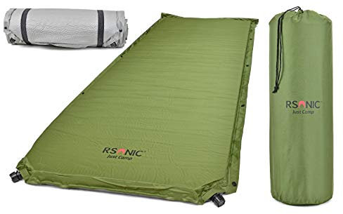 RSonic - TruWare Selbstaufblasende Isomatte XXL Luftmatratze Thermo Luftbett Luftmatte | mit einem Ventil - erweiterbar - 180 x 60 x 3 cm