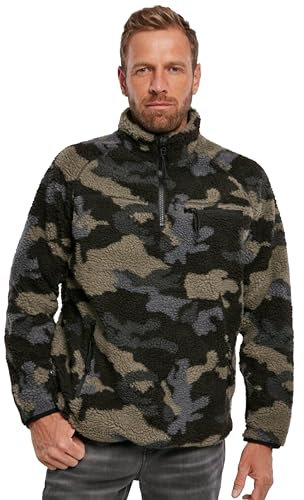 Brandit Teddyfleece Troyer, Uomo, Darkcamo, 3XL