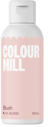Colour Mill Oil Blend Blush Lebensmittelfarbe auf Ölbasis - Lebensmittelfarben für Schokolade, Fondant, Cupcakes, Kuchen, Backen, Macaron - Food Coloring für Tortendeko - 100ml