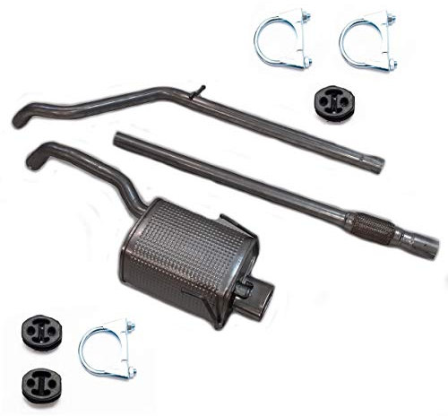 Auspuff Autoteil von Polmostrow ENDSCHALLDÄMPFER MITTELROHR für Fiat 500 1.2 8V Fliessheck mit Montageware