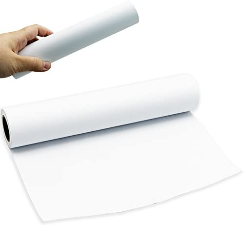 Rouleau de papier à dessin blanc - 10 m de papier artistique, peinture, esquisse - Rouleau de papier chevalet pour enfants - Papier d'affichage sans décoloration pour enfants - Planche à dessin