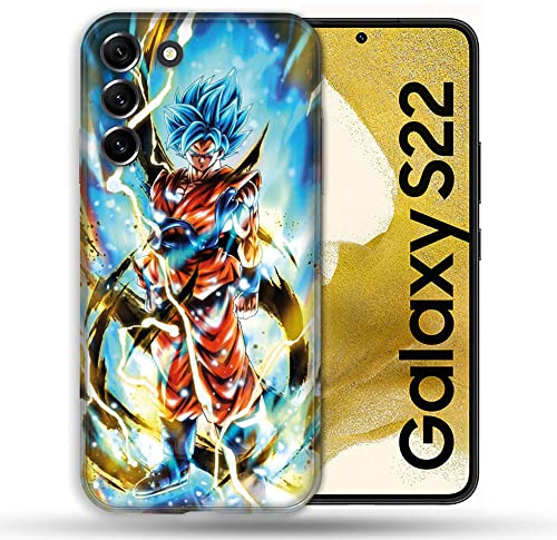 Cokitec Schutzhülle für Samsung Galaxy S22, Manga Dragon Ball Sangoku Weiß