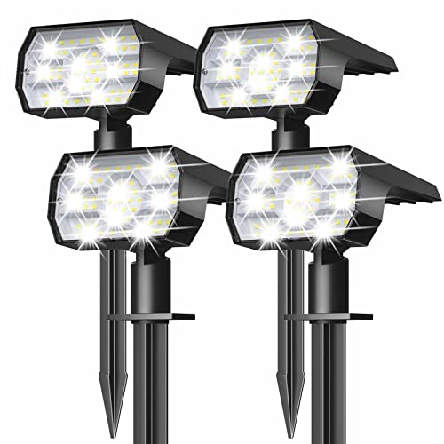 NYMPHY Solar Lights Outdoor Waterproof - 4 Pack (Cool White)