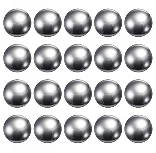 sourcing map 20Stk 20mm Kohlenstoff Stahl Lagerung Kugeln Präzision Poliert