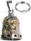 CUSTOMprivé Motorradglocke Adler USA Live To Ride Glücksbringer Biker Triker Guardian Bell Chrom und Gold mit Samtbeutel