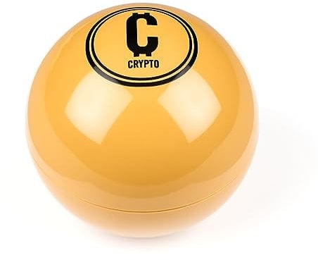 Invero Cryptocurrency Decision Making Ball - Ideal Fun Desktop Gadget - Just Ask a Question (10cm Diameter)