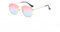 WDZAYXC Occhiali da sole poligonali moda per uomo e donna,Occhiali montatura in metallo leggero,Protezione UV400, oro/rosa blu