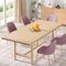 Tribesigns Esstisch für 4-6 Personen, 160 x 80 cm rechteckige Esszimmer Tisch, Moderner Esstisch mit Heavy Duty Metallbeine für Küche, Esszimmer, Kleiner Raum (Keine Stühle)