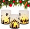 BETESSIN 12Pcs Windlicht Tischdeko Weihnachten Deko Jesus Geburt Krippe Deko Windlichter Weihnachtskrippe Mini Teelichter Weihnachten Kerzen Deko Lichthülle Teelichthalter Indoor Outdoor Dekoration