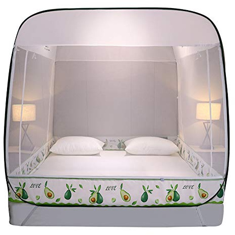 GCCSSBXF Anti Mosquito Net - King Size Portable Pop Up Camping Tent Bed Canopy Mosquito Nets for Twin, Full, and Queen - Ultimate Protection and Comfort!