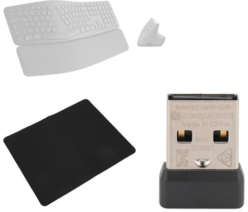 USB-Empfänger for G K860 / Master/Anywehere 3 / Keys Mini, Kabellose 2.4 GHz Verbindung, Wireless Mouse Dongle Adapter, Tragbarer-USB-Empfänger mit Mauspad, Plug-and-Play,