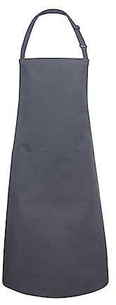 Karlowsky XXL-Latzschürze Basic in Übergröße mit Schnalle und Tasche Einheitsgröße Farbe anthrazit