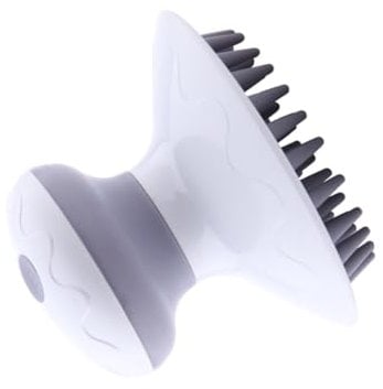 Beavorty Elektrisches Kopfhautmassagegerät Usb Wiederaufladbarer Kopf-massager Multifunktionale Massagebürste Für Stressabbau Und Entspannung Für Kopf Und Körper Tragbare Weiß