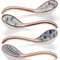 4Pcs Soup Spoons,Ceramic Chinese Spoons Japanese Ramen Spoon Creative Porcelain Asian Soup Spoons for Ramen Pho Cereal Wonton Dumpling Miso Set of 4