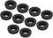 sourcing map 10Pcs Snap Rubber Grommet Plug Mount Dia 15mm ID 11mm Narrow Groove Width 2mm Seal Anti-Scratch for Electrical Box Cable Pipes Black