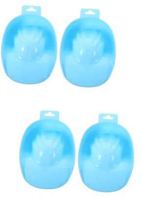 AUTSUPPL 4pcs Nail Soak Bowls Manicure Bubble Nail Art Bowl Cuticle Tips Inc for Polish Remover