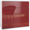 Vladon Kommode hängend Pavos V3, Sideboard mit 4 Schubladen Weiß matt/Bordeaux Hochglanz (76 x 76 x 35 cm)