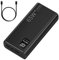 65W Portable Power Bank with LCD Display, 50000mAh High Capacity, Fast Charging, Black