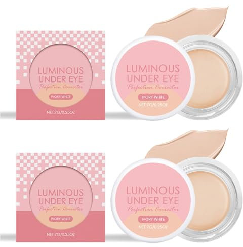 2pc Under Eye Brightener, aufhellender Creme-Concealer für dunkle Augenringe, leuchtender Perfektionskorrektor für Augen, Farbkorrigierender Augenaufheller, feuchtigkeitsspendend & wasserfest (#3)
