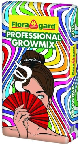 SomosTrade | Floragard Professional Growmix | 70L | Topfsubstrat mit Perlite | mit Trichoderma |Profi-Gartenbau | (1 x Floragard Growmix 70L)