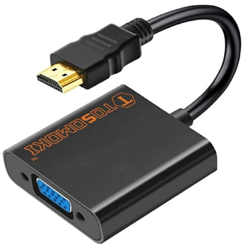 BIGTEDDY Cable adaptador convertidor HDMI a VGA Audio1080P salida PC PS3
