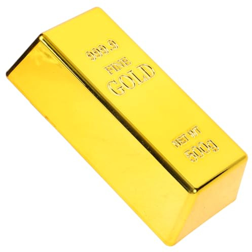 Gadpiparty Lifelike Abs Door Stopper Wedge with Realistic Gold Bar Design Non-Scratching Door Holder for Home and Office Easy Installation Decorative Doorstop