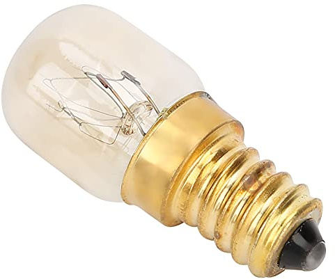 Pissente 10 Stück E14 Mikrowellen Ofen Lampen 300℃ Hochtemperaturbeständiger Messing Lampensockel mit 220-240V für Mikrowelle Licht Ersatzteile Zubehör (15W)