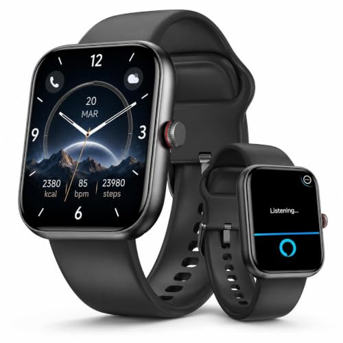 2026 Nuovo Smartwatch Uomo Donna Alexa Integrata , 1.91Smart Watch con Chiamate, 100+ Sportive, Orologio Smartwatch con Cardiofrequenzimetro/Sonno/SpO2/Contapassi, Impermeabile IP7 per Android iOS