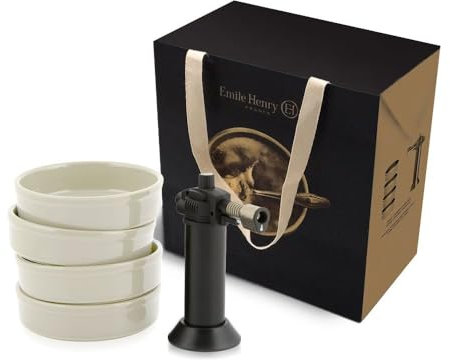 Emile Henry eh029711 Crème Brûlée, Keramik, Ton, 12 x 12 x 3 cm
