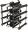 NOOK Portabottiglie di Vino Piccolo Kit 9 - Scaffale Portabottiglie con Sistema Modulare - Pratica Cantinetta Portabottiglie, argento, acciaio inox