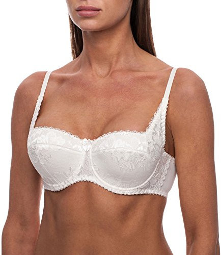 frugue Push Up Balcony Sexy Lace Lift Bra Ivory 34 B