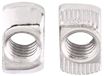 50 Stück T-Muttern Winc plattiert aus Kohlenstoffstahl Hammerschraube für Profil aus Aluminium Tischlerei (EU30 M5 x 15,5 x 8)