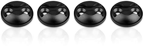 Ankerpunkt für Airline Ösen, Schwarz, 4er Set, für Airline Schiene, Transport Schiene, Transportsicherung, RACEFOXX
