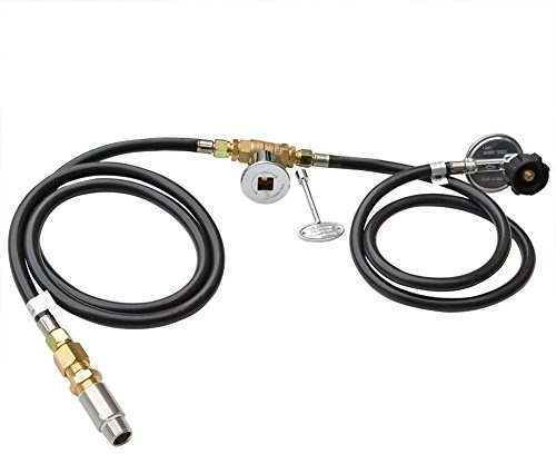 Stanbroil Feuerstelle mit 1,27 cm Chrom-Schlüsselventil für Propangasanschluss, 90 K BTU Max