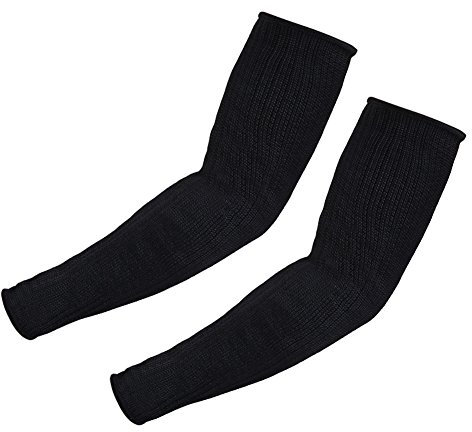 Anti-Cut Burn Resistant Sleeves, Black Sleeve 35mm Arm Protection Sleeve, Level 5 Anti- Cut Burn Resistant Sleeves Anti Abrasion for Garden Kitchen Work