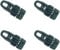 SPFIX BO-Camp Set 4 Clips MIDI Schwarz für Fußmatten Vorzeltteppiche Campingteppich Zeltboden Zeltplane Spanner (4X MIDI Schwarz)