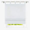 Heichkell Raffrollo mit Schlaufen Halbtransparent Raffgardine Wohnzimmer Einfarbige Fensterstores Leinen Faltenrollo Grau BxH 80x140 cm