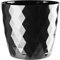 KORAD Cristal Indoor Flower Pot Covers without Drainage Holes. Round, Plastic Plant Pots Container for all Houseplants. 9 Modern Colours and 7 Sizes. (30 cm -11.8 inches, Black)