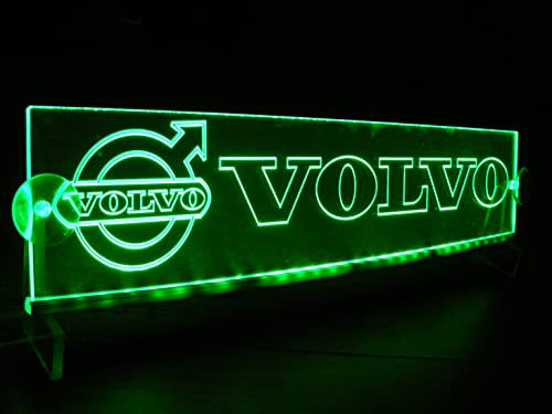 Beleuchtete LKW-Platte Angepasst an die Windschutzscheibe. Innenausstattung für Ihre Kabine Grün Geeignet für alle Volvo-Modelle.