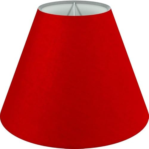 Wogati® Premium Lampenschirm E14/E27 Baumwolle | verschiedene Größen & Farben | Farbe: Rot/Größe: M | Lampenschirm Stehlampe + Lampenschirm Hängelampe + Lampenschirm für Tischlampe