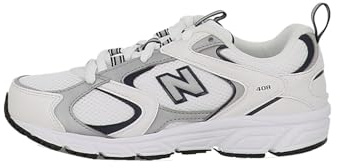 New Balance Herren 408 Sneaker, Weiss/SCHWARZ, 38.5 EU