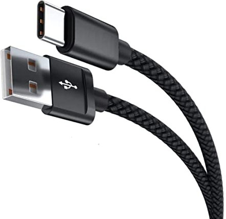 NWNK13 USB C Cable Type C Fast Charging Cable for Motorola G62 G82 G60 G50 G31 Android Phone Charger Lead Wire Sync Cord for Moto G22 G30 G41 G100 G200 (3m, Black)