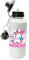 Overthetee Borraccia Unicorno - Personalizza Nome - Cuoricini - Unicorni - Bimba - Idee Regalo - Borracce Scuola - 500 ML - Bambina