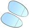 Spiegelglas Kompatibel mit BMW 1er E81 E87 E88 E82 3er E46 E90 E91 E92 E93, Beheizbar Außenspiegel Asphärisch Ersatzspiegel Blau Links Rechts