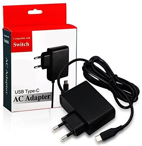 Visiodirect Adaptateur Secteur 5V 2.4A Type C Chargeur Rapide pour Nintendo Switch Lite 5,5