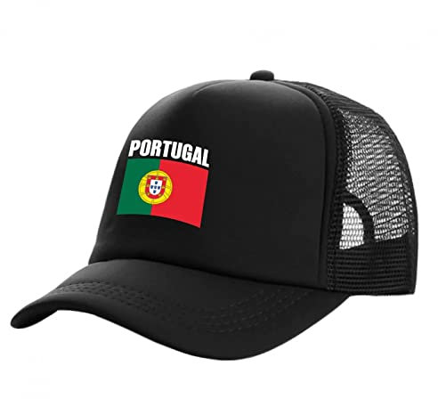 Baseballkappe Hiphop Sonnenhut Portugal Trucker Cap Männer Portugal Portugiesischer Hut Baseballkappe Cooler Sommer Unisex Mesh Net Caps Snapback Einstellbar Geburtstagsgeschenke