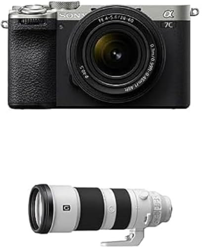 Sony Alpha 7CII Cámara sin Espejo Full-Frame y Objetivo Zoom estándar Compacto SEL2860 con Sony FE 200-600 mm f/5.6-6.3 G OSS