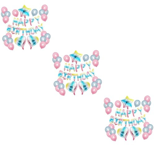 Toyvian 3st Folienballons Buchstabenballons Buchstaben Ballons Geburtstag Luftballons Latexballons Alles Zum Geburtstag Gradient